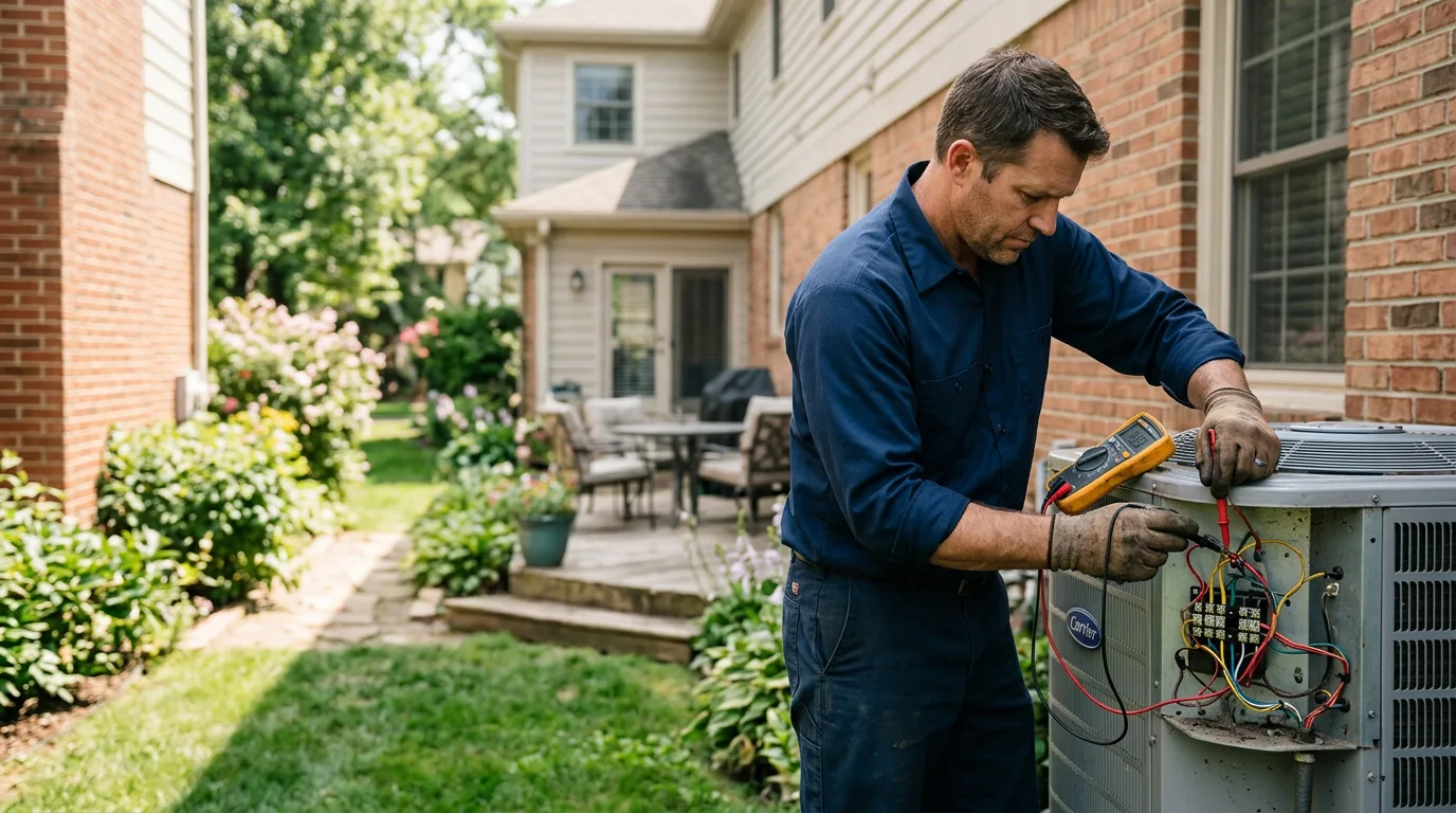 HVAC technician working near Pulteney, NY